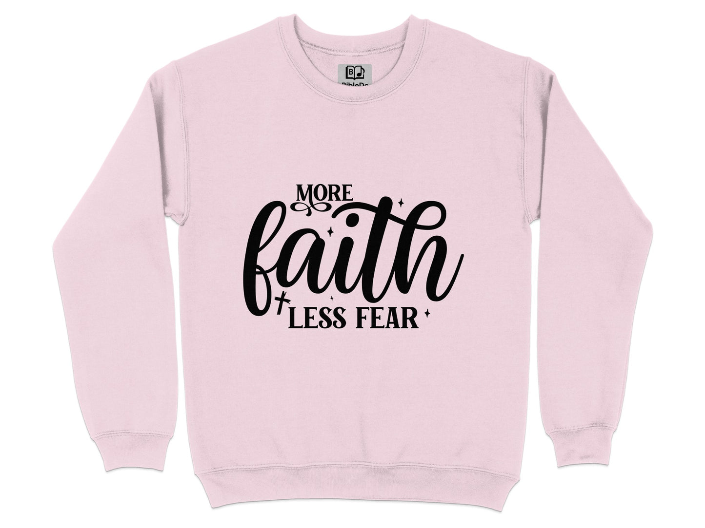More Faith Less Fear Inspirational Sweatshirt product type