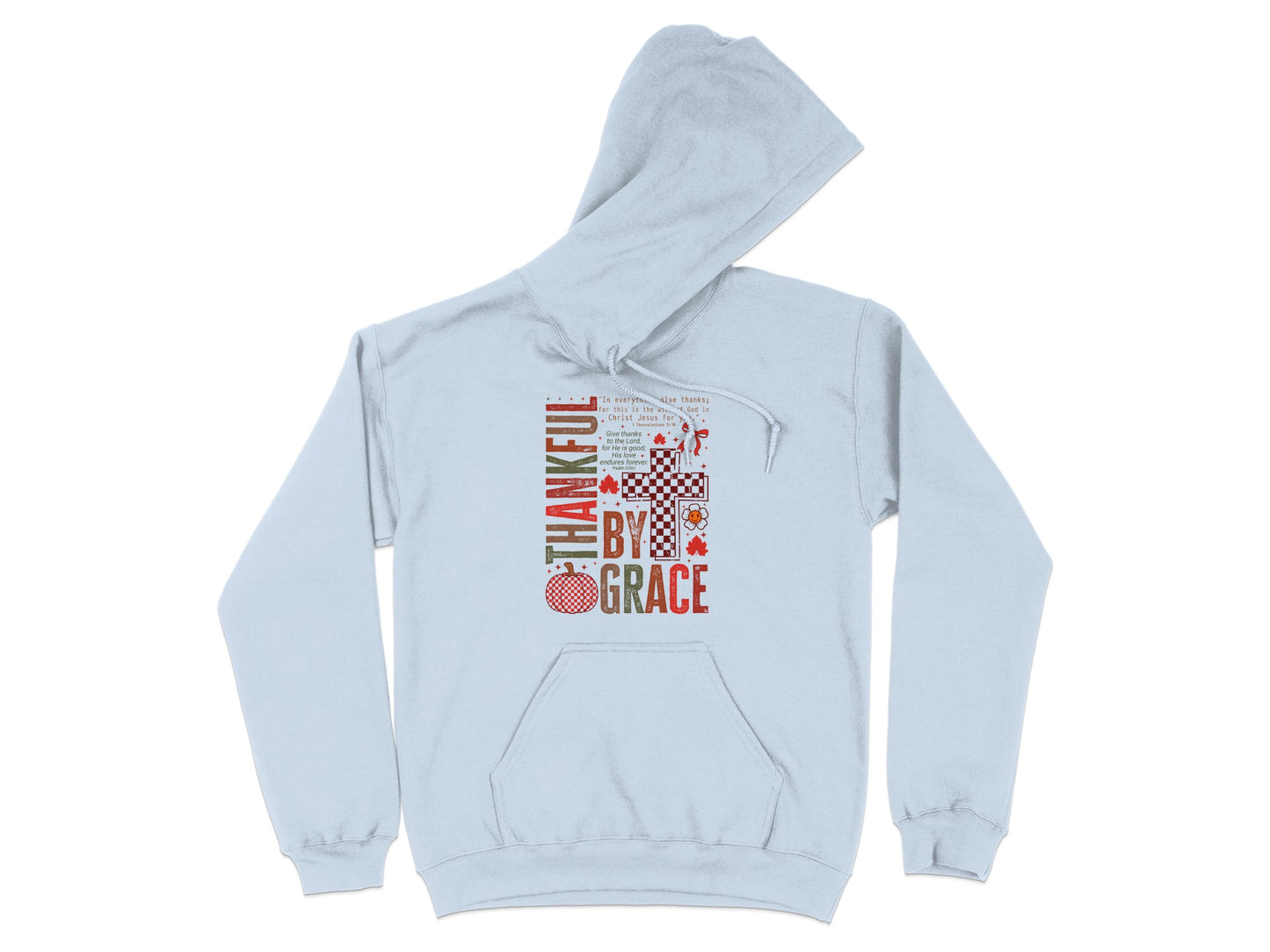 Thankful By Grace Hoodie with Unique Design