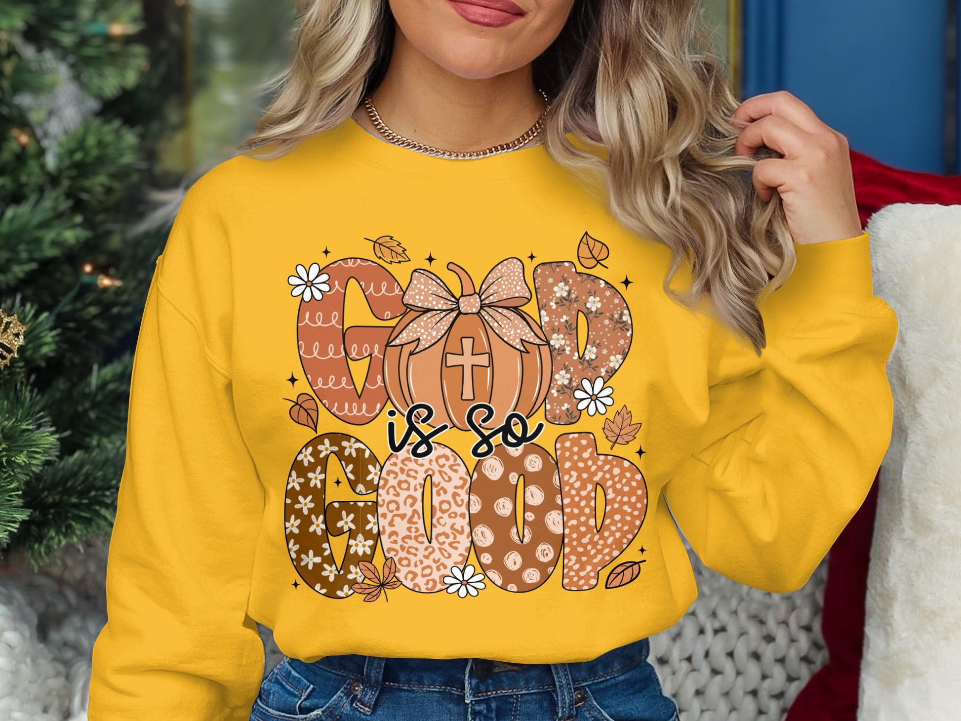 God Is So Good Autumn Themed Sweatshirt