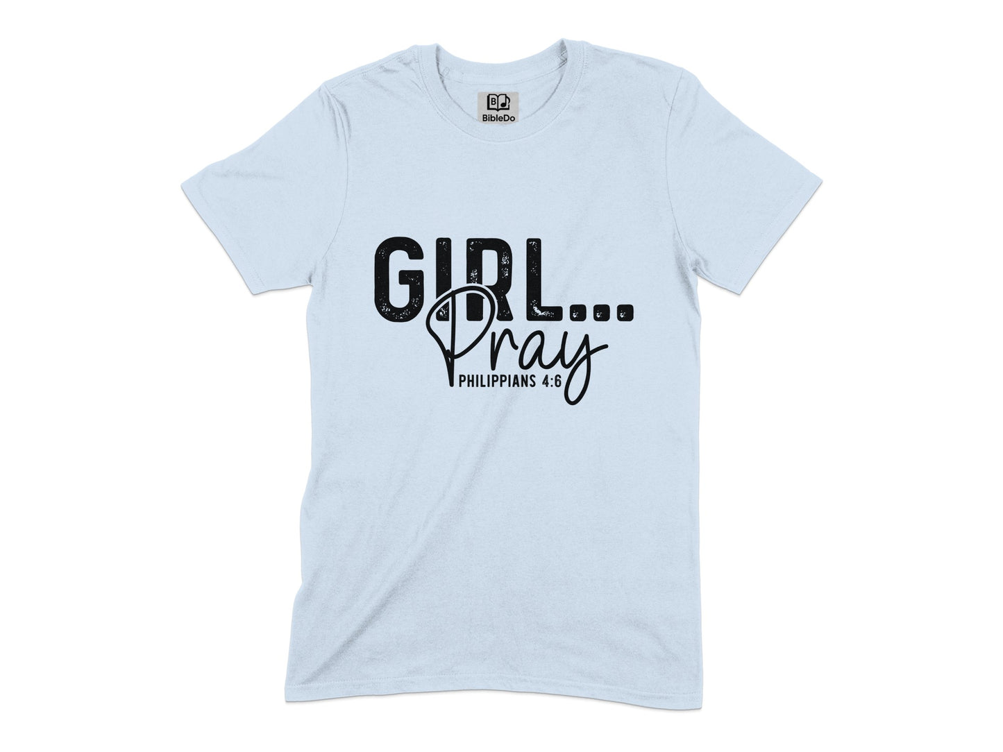 Girl Pray Philippians 4:6 Motivational T-Shirt product type
