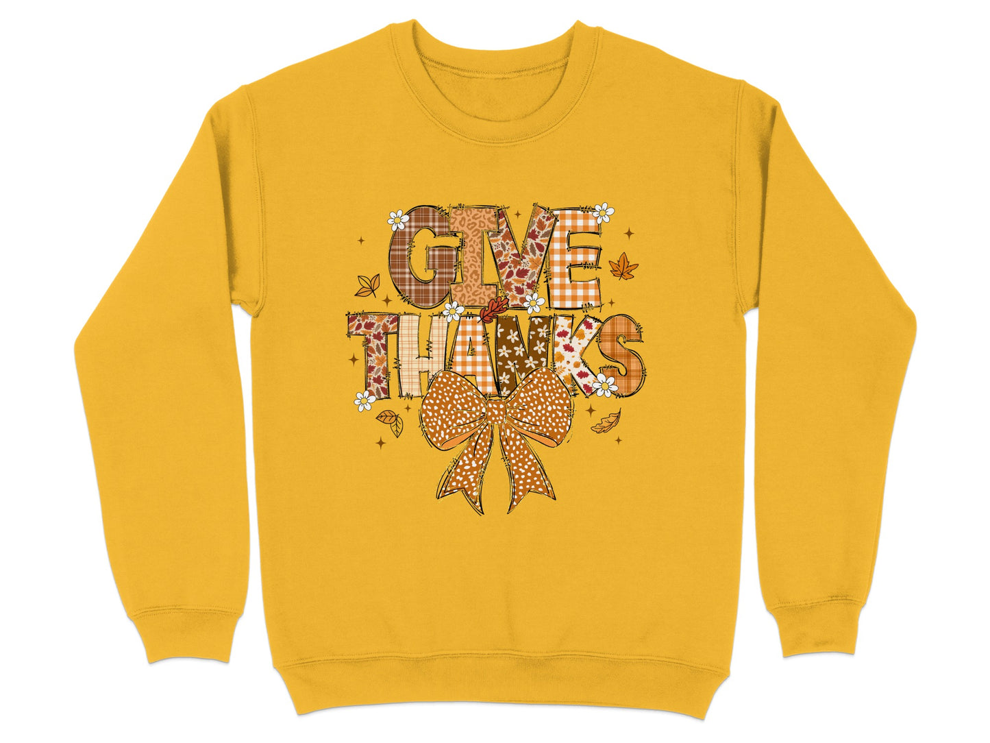 Give Thanks Autumn Design with Bow
