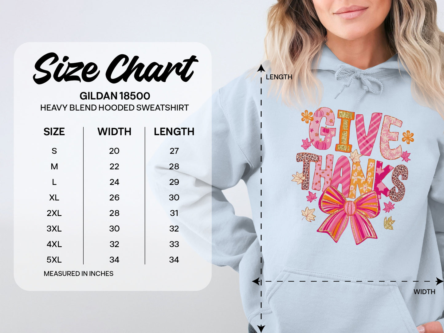 Give Thanks Hoodie with Colorful Autumn Design