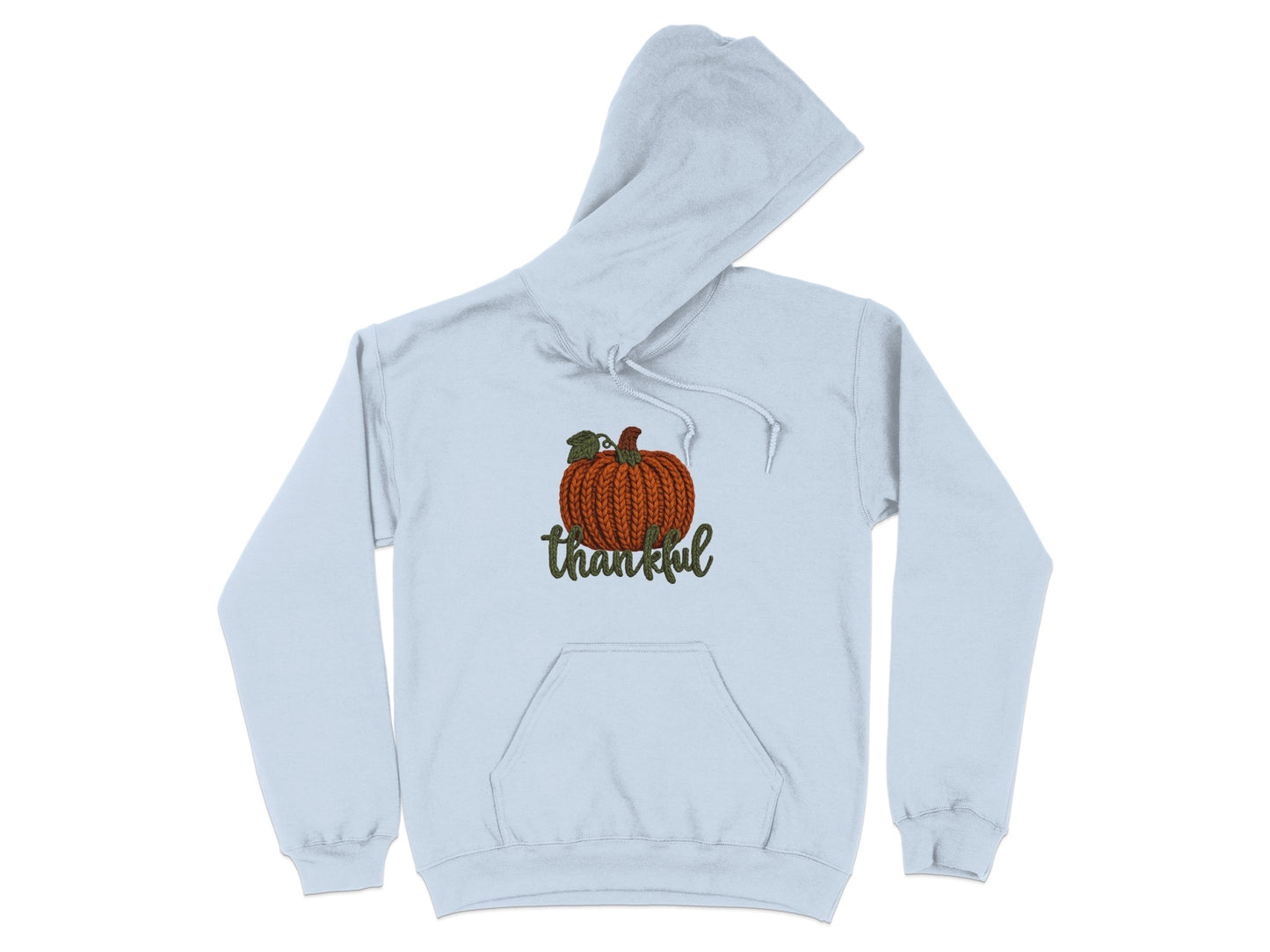 Thankful Pumpkin Graphic Hoodie for Fall Season