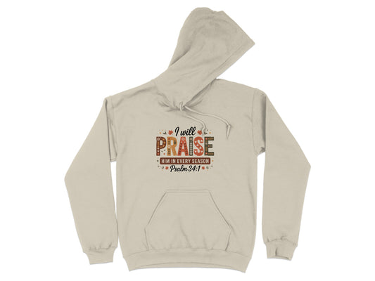 I Will Praise Him In Every Season Hoodie Product