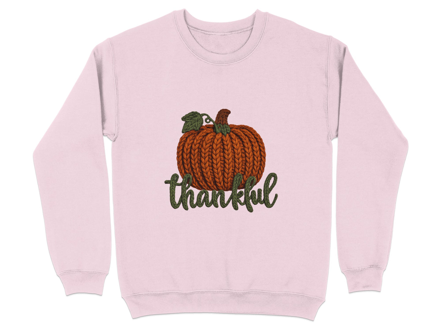 Thankful Cozy Autumn Pumpkin Design Sweatshirt