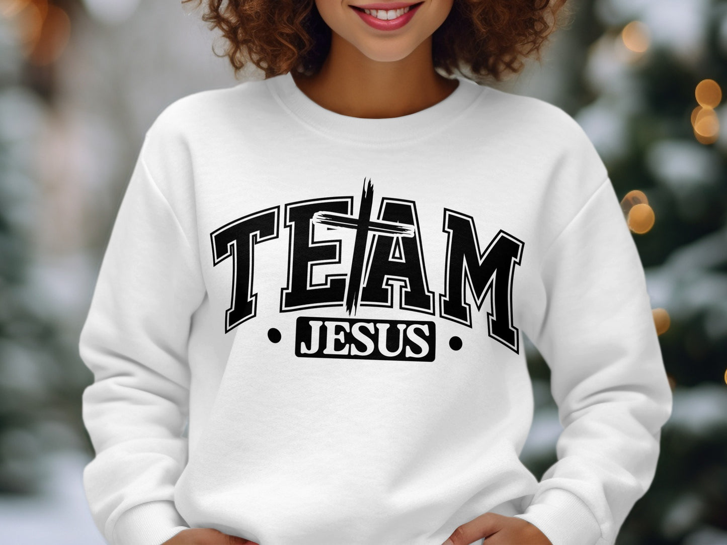 Team Jesus Bold Statement Sweatshirt
