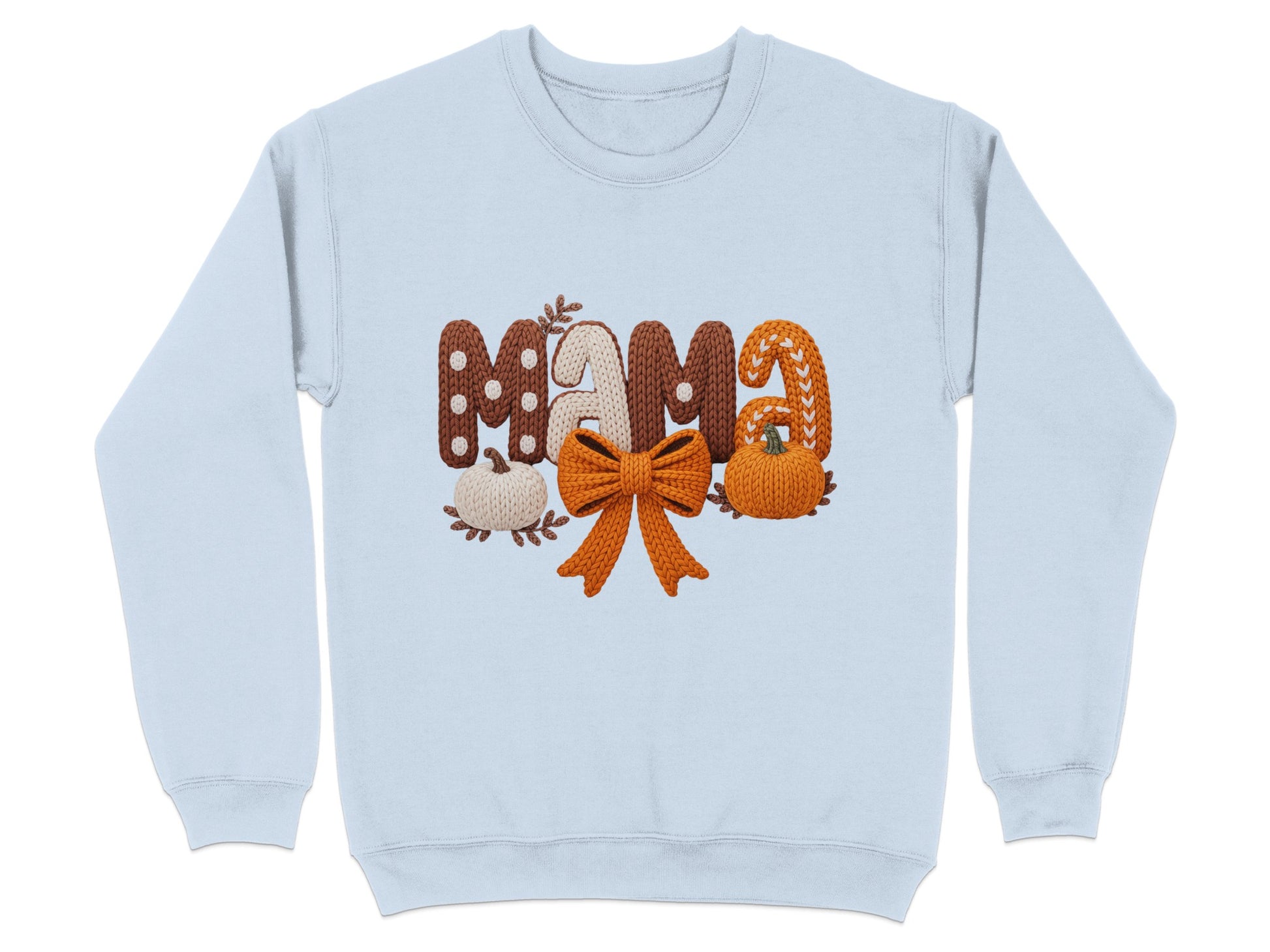 Cute Fall Themed Mama Sweatshirt with Adorable Accent