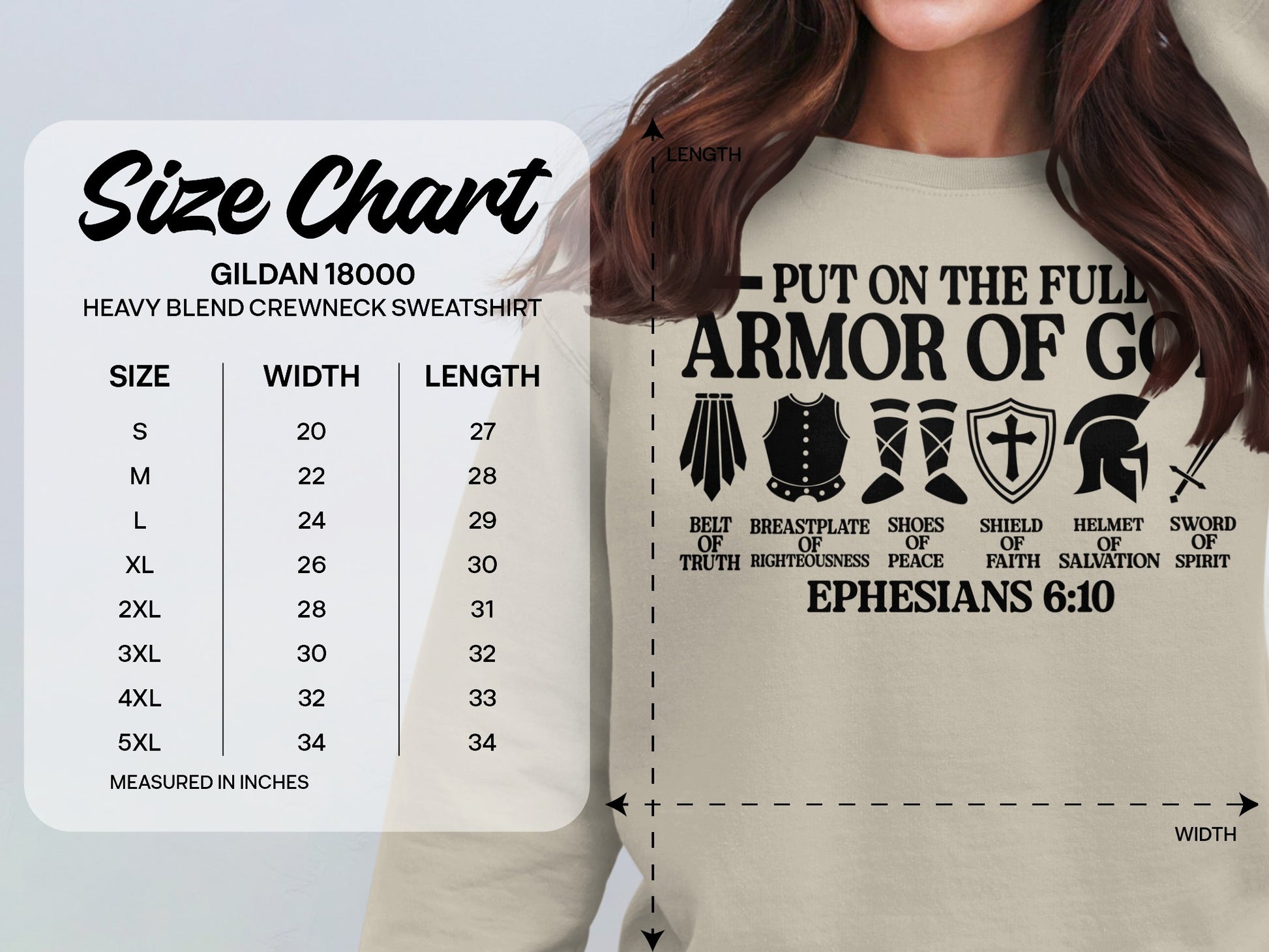 Put On The Full Armor Of God Ephesians 6:10 Sweatshirt