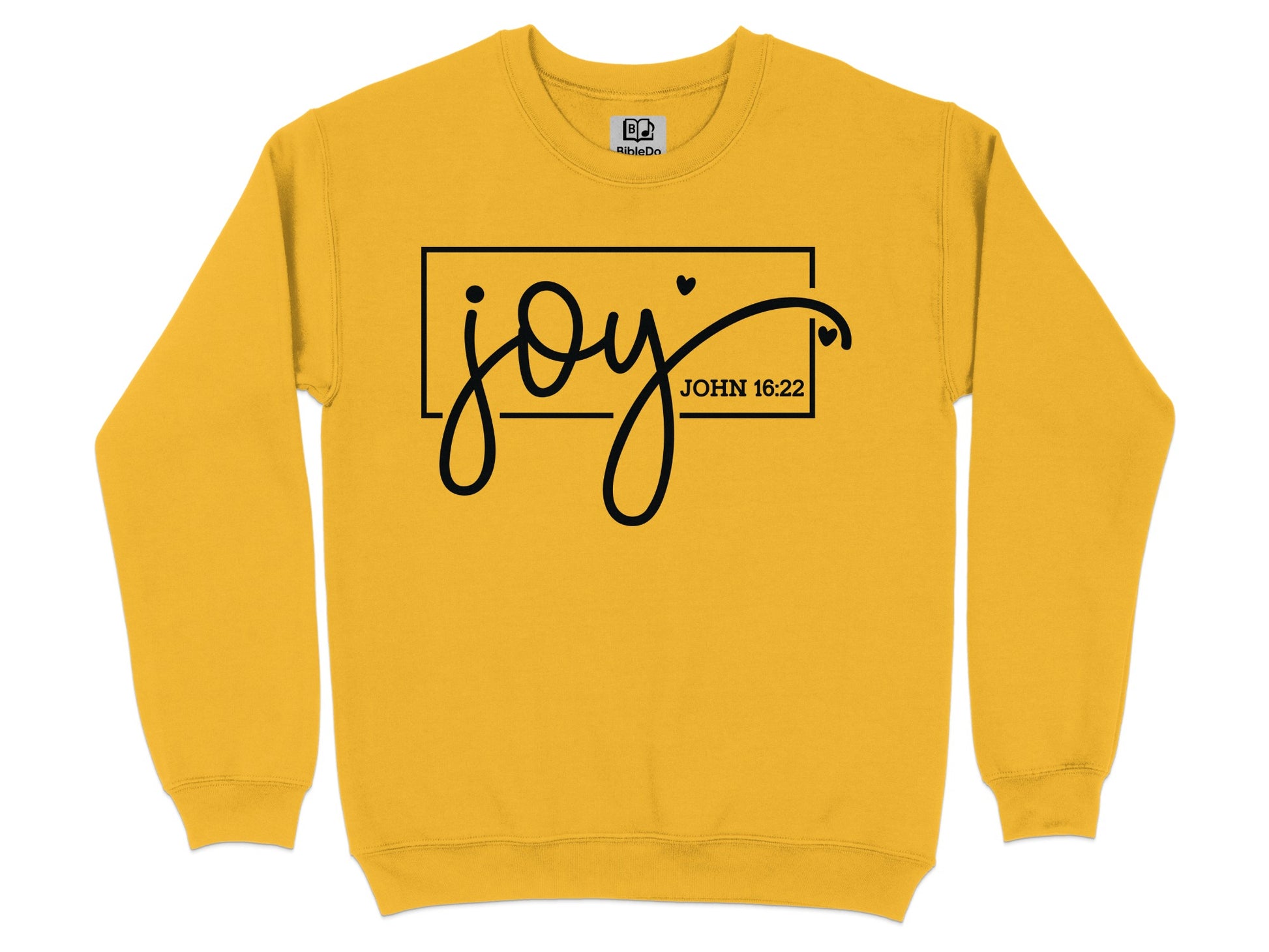 Joy John 16:22 Inspirational Yellow Sweatshirt product