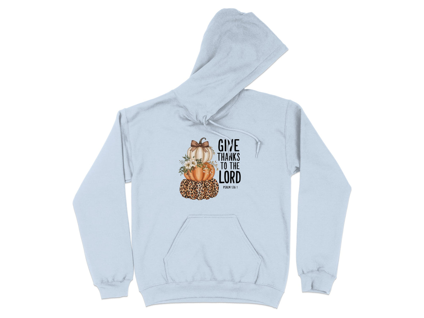 Give Thanks To The Lord with Pumpkins Hoodie