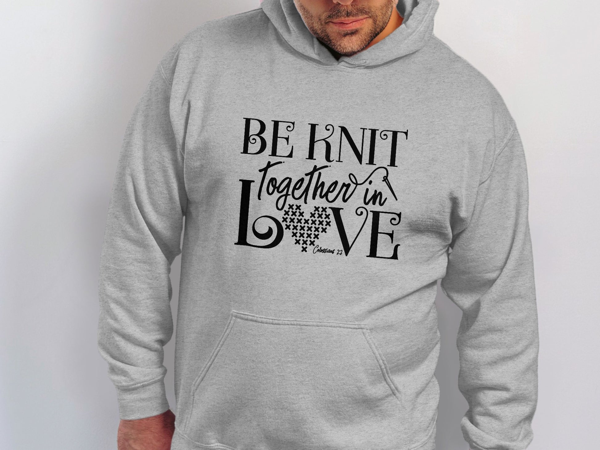Be Knit Together in Love Design Hoodie
