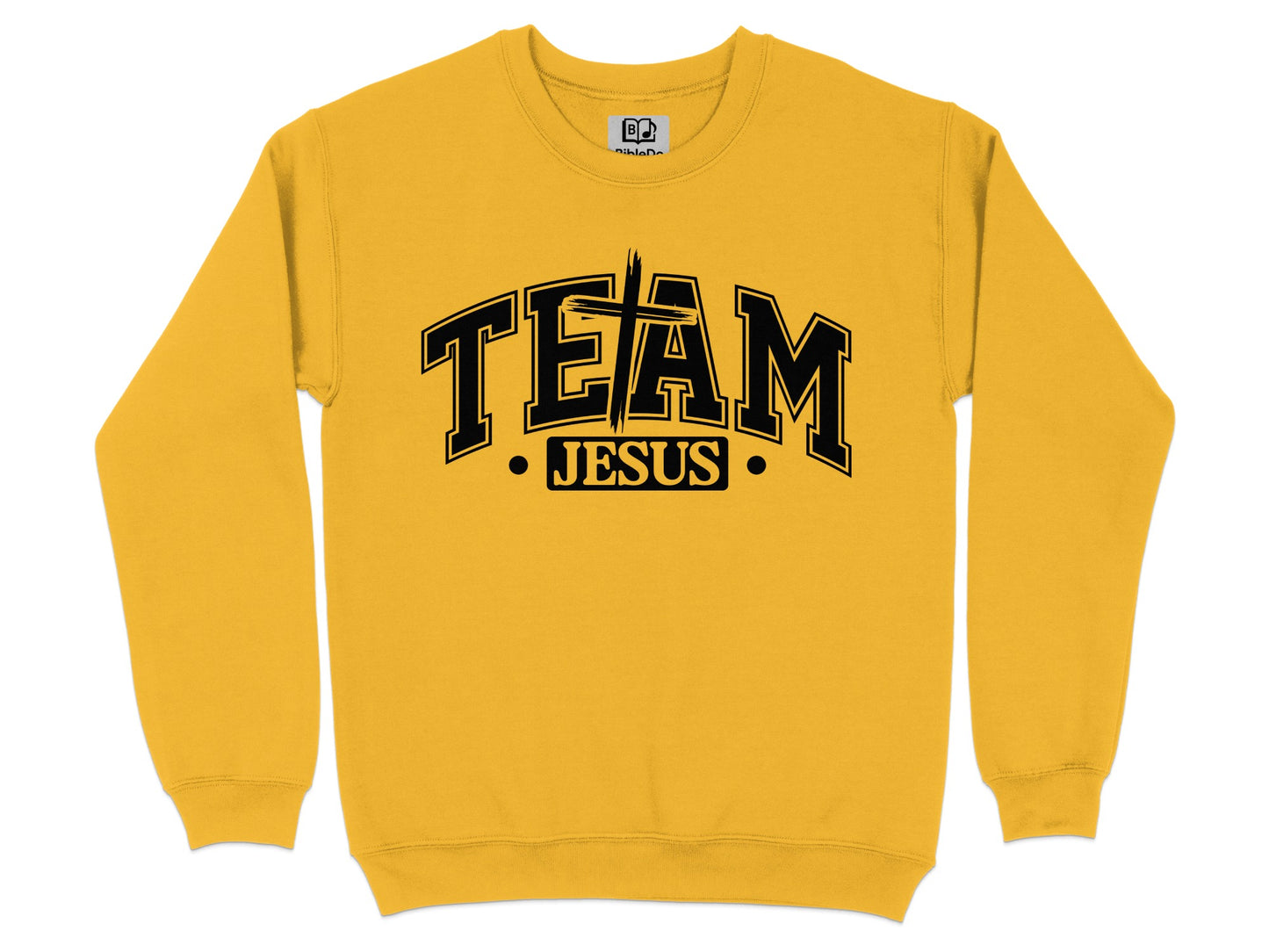 Team Jesus Graphic Yellow Sweatshirt product