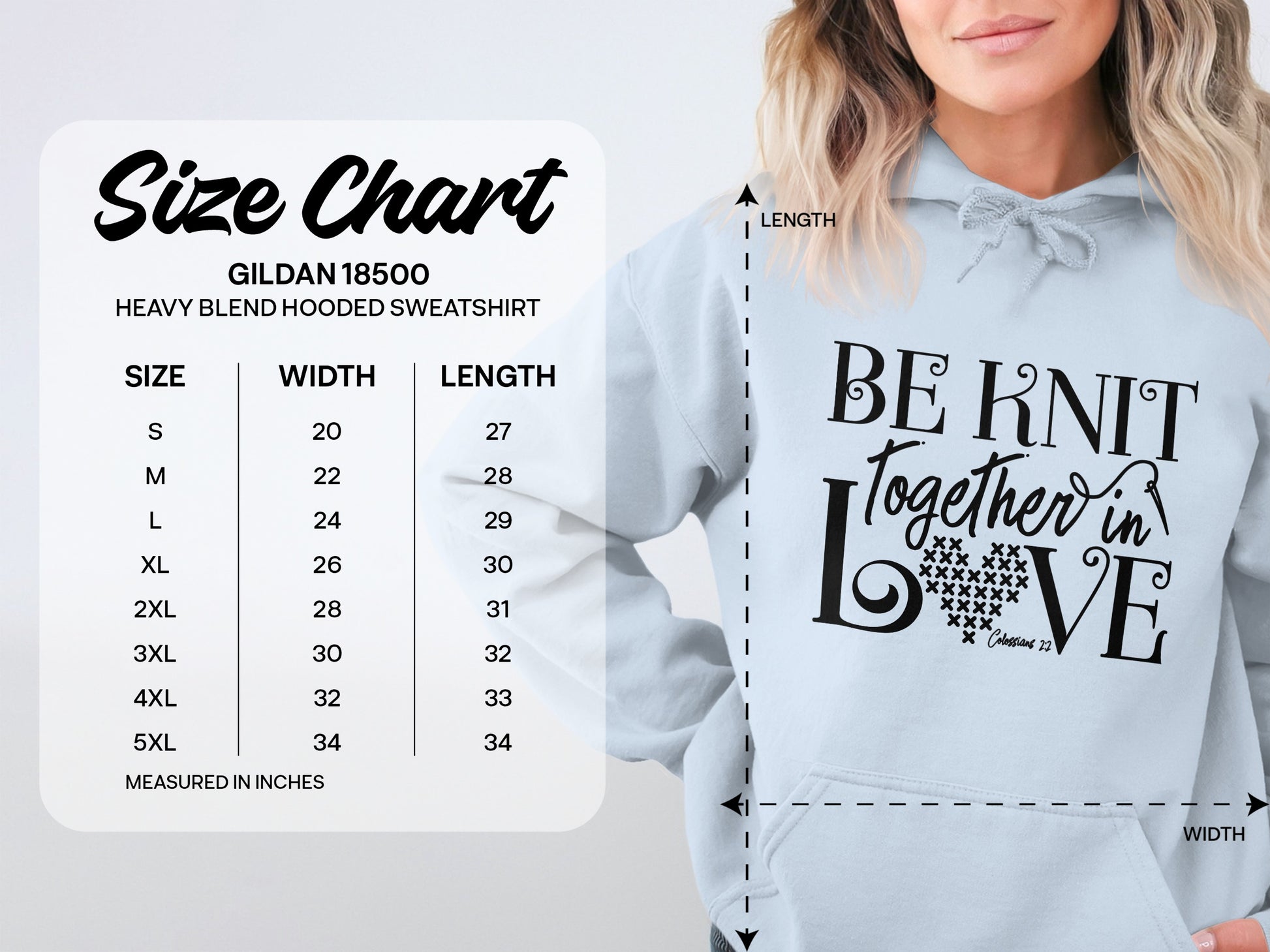 Be Knit Together in Love Hooded Sweatshirt
