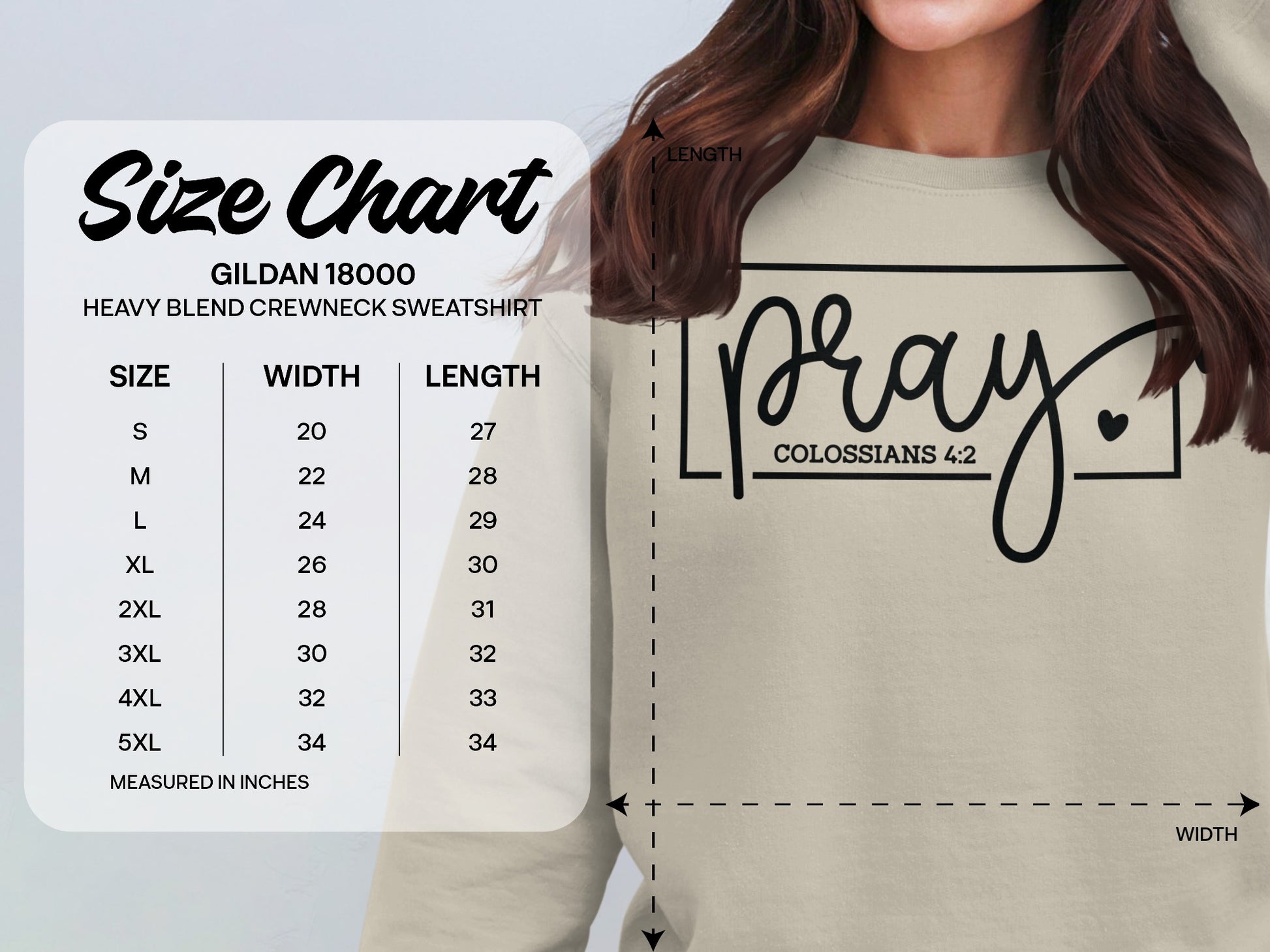 Pray Colossians 4:2 Heavy Blend Crewneck Sweatshirt product type