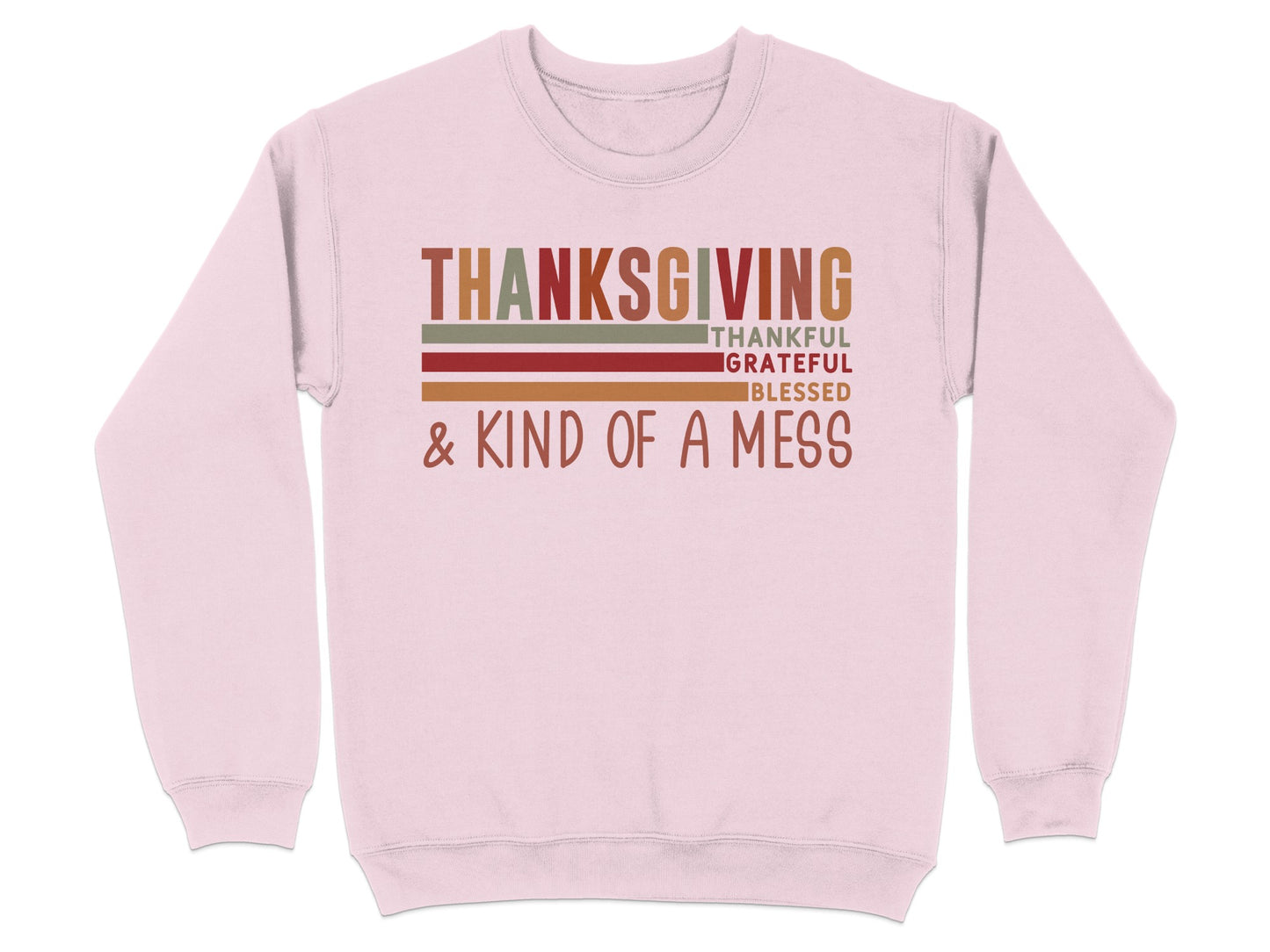 Thanksgiving Thankful Grateful Blessed Sweatshirt