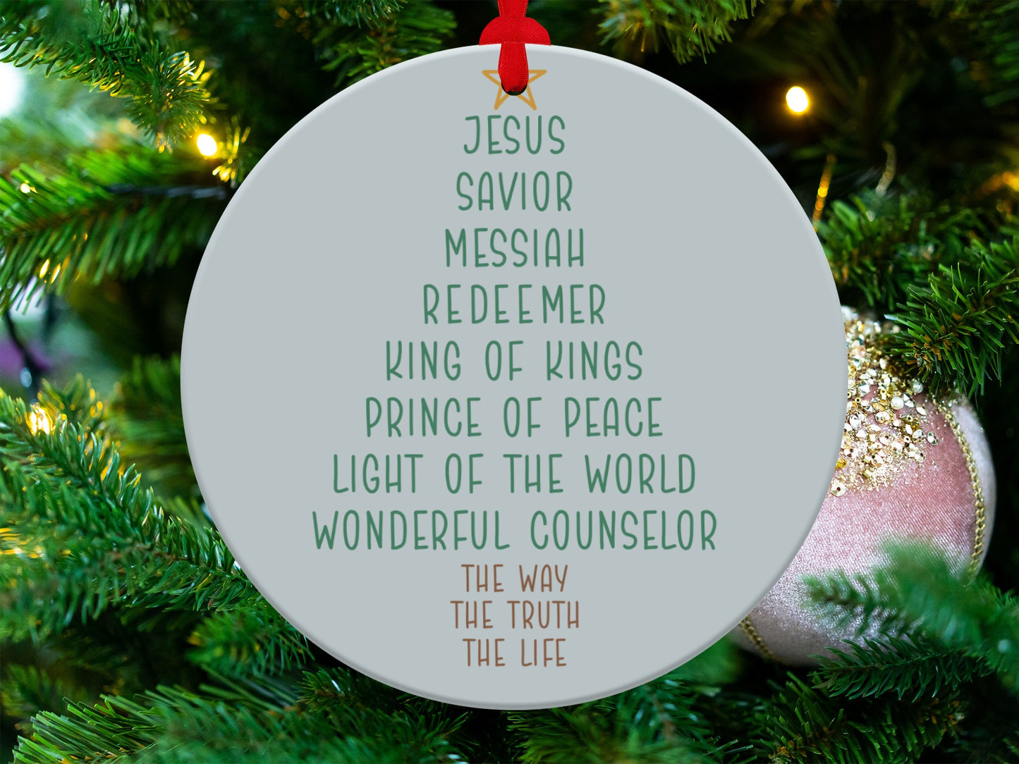 Christmas Ornament Jesus Savior Messiah Decor