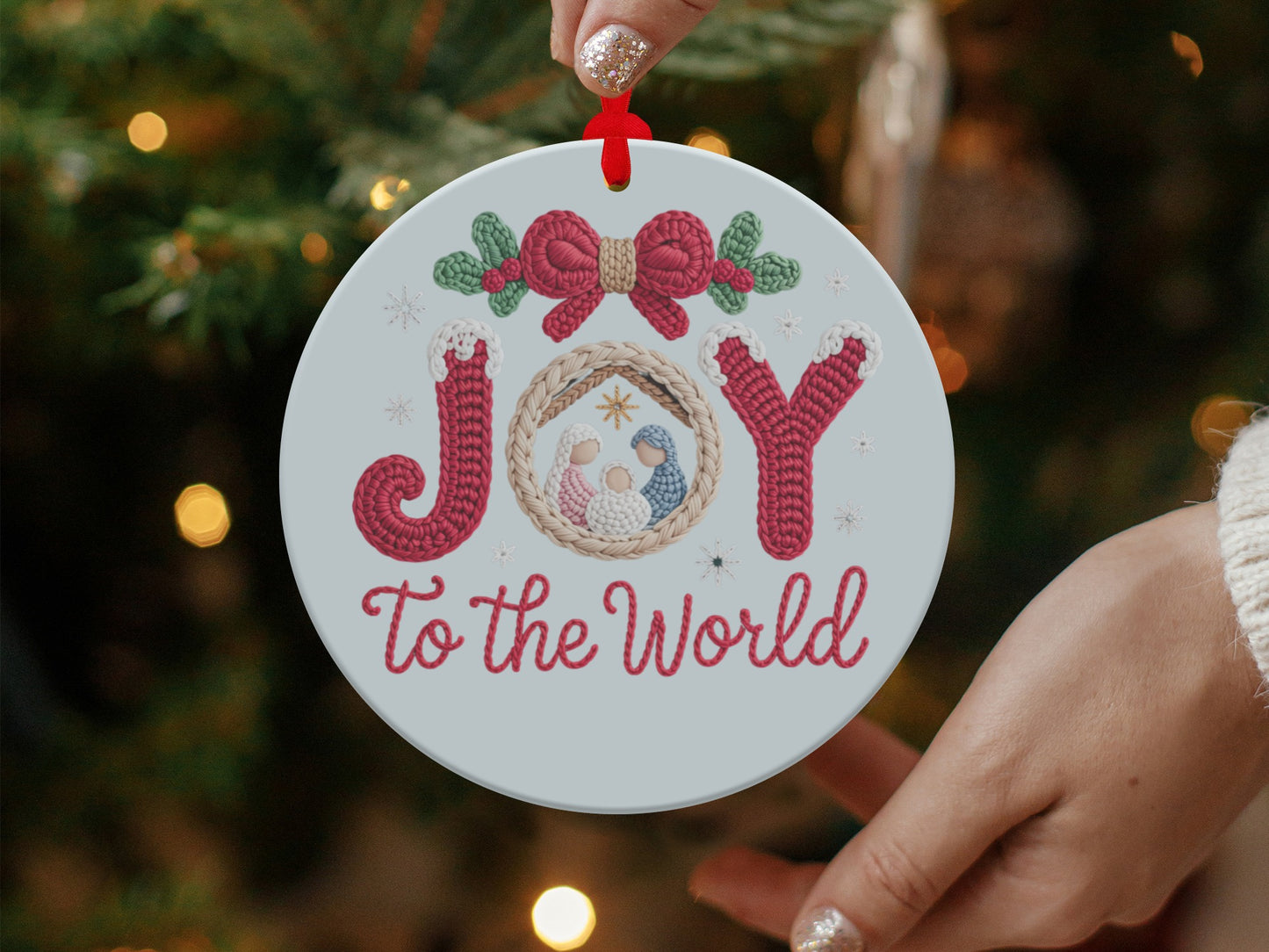 Joy To The World Christmas Ornament Product