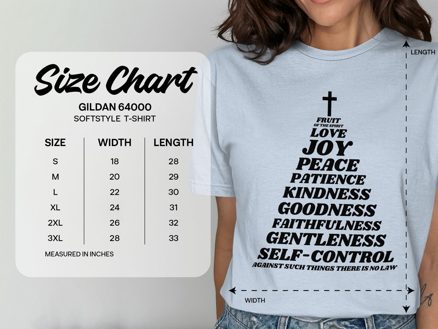 Stylish Fruit of the Spirit Christian T-shirt product