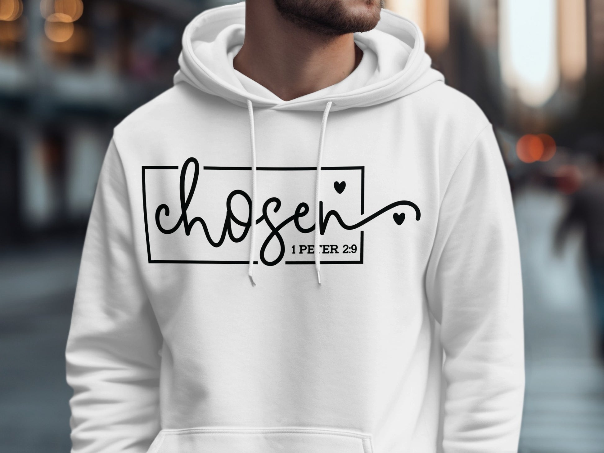 Chosen 1 Peter 2:9 Graphic Design Hoodie Product