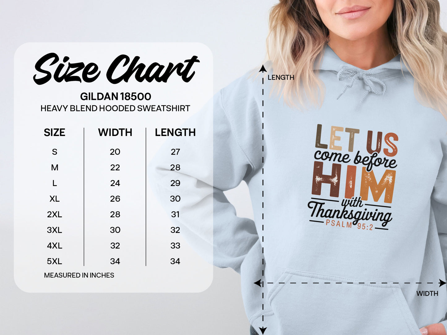 Let Us Come Before Him With Thanksgiving Hoodie