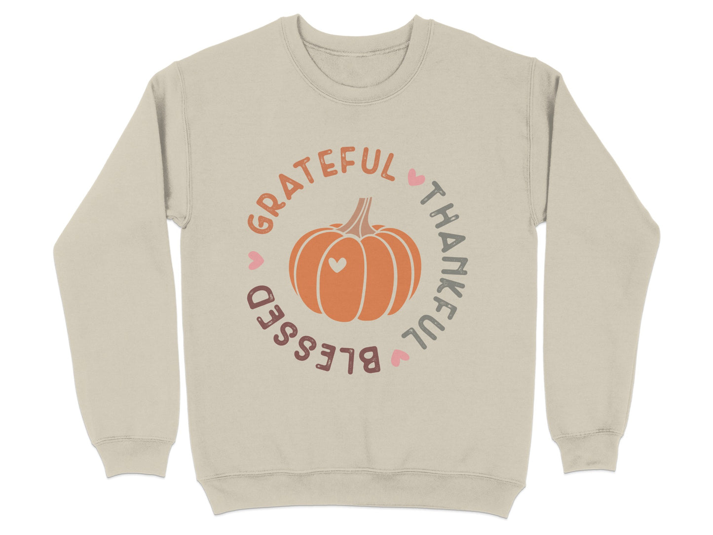 Grateful Thankful Blessed Pumpkin Sweatshirt