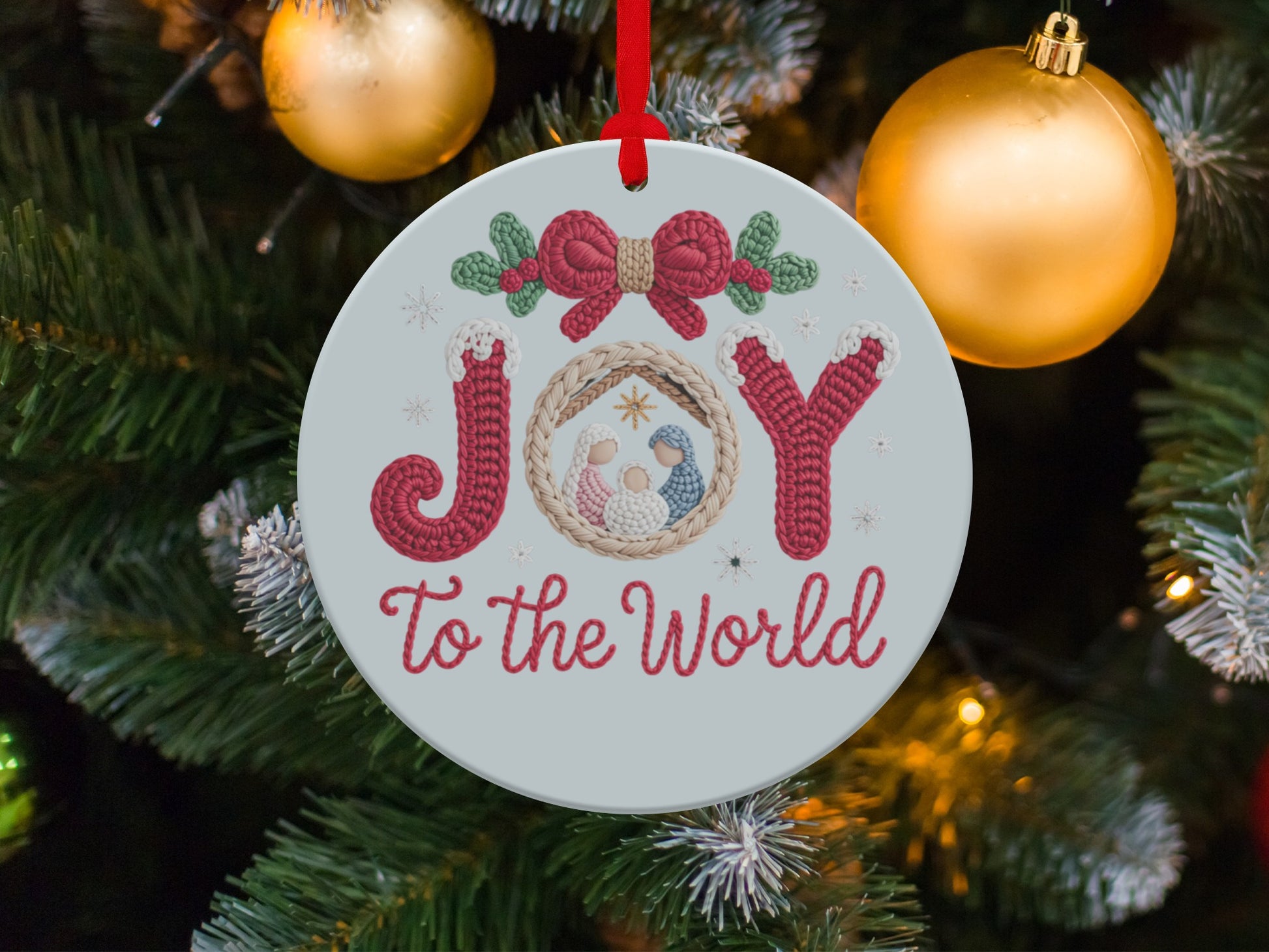 Joy To The World Christmas Ornament Decoration