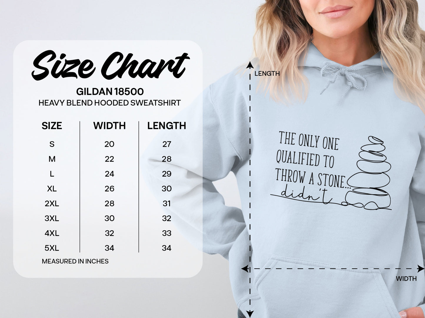 The Only One Qualified To Throw A Stone Hoodie