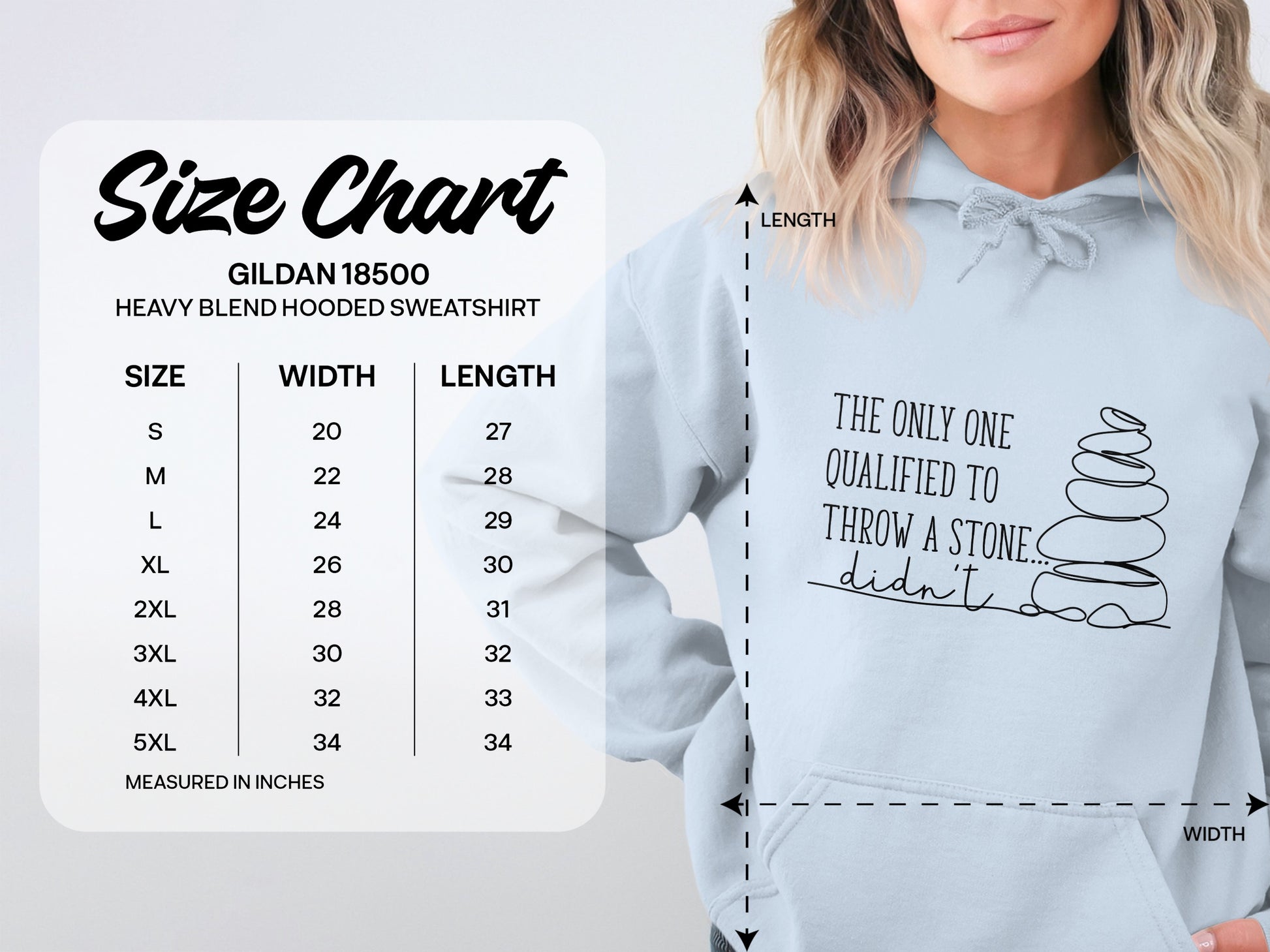 The Only One Qualified To Throw A Stone Hoodie