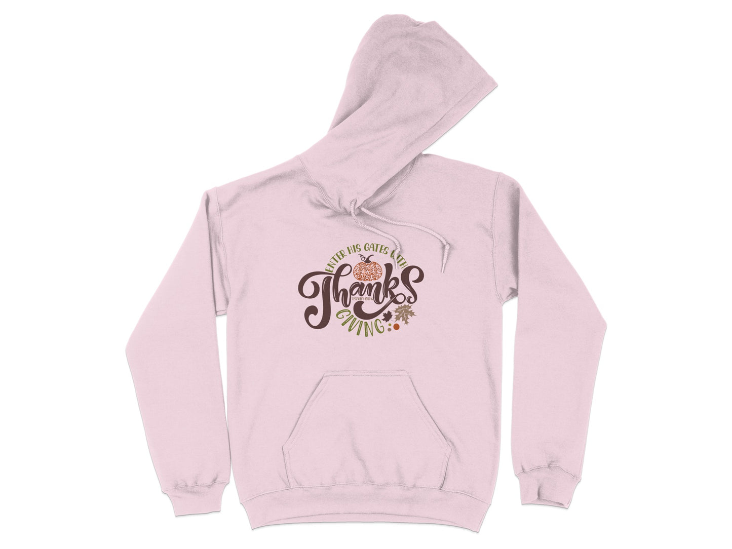 Grateful Thanks Themed Cozy Hoodie Ideal for Autumn