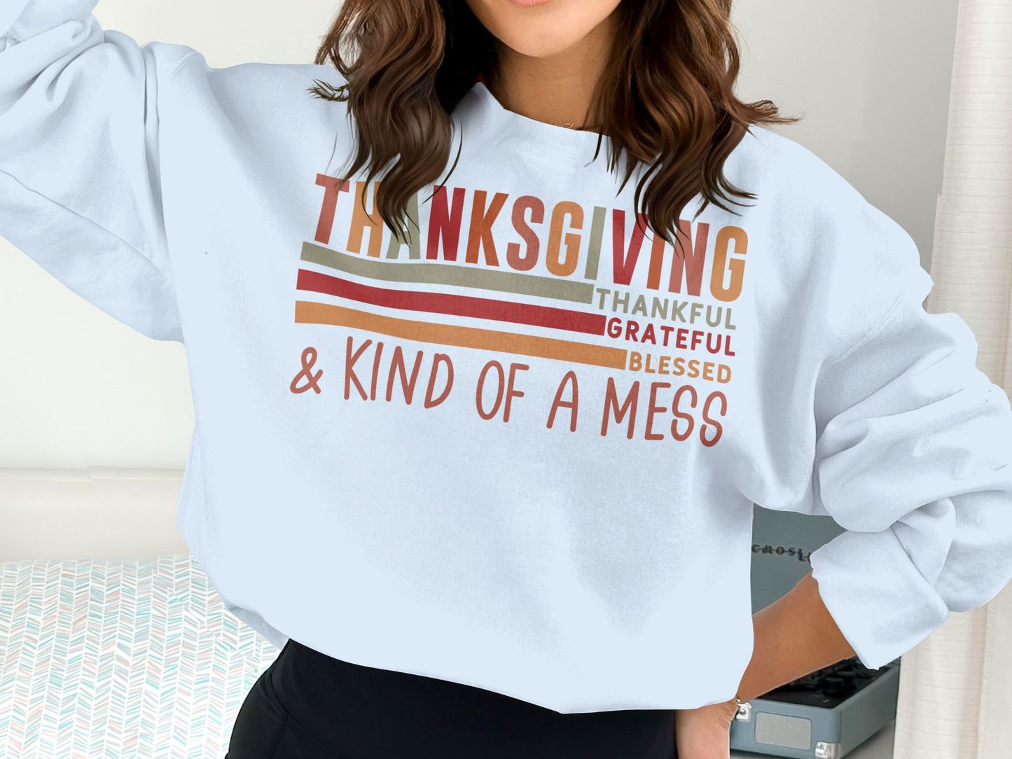 Thanksgiving Thankful Grateful Blessed Sweatshirt