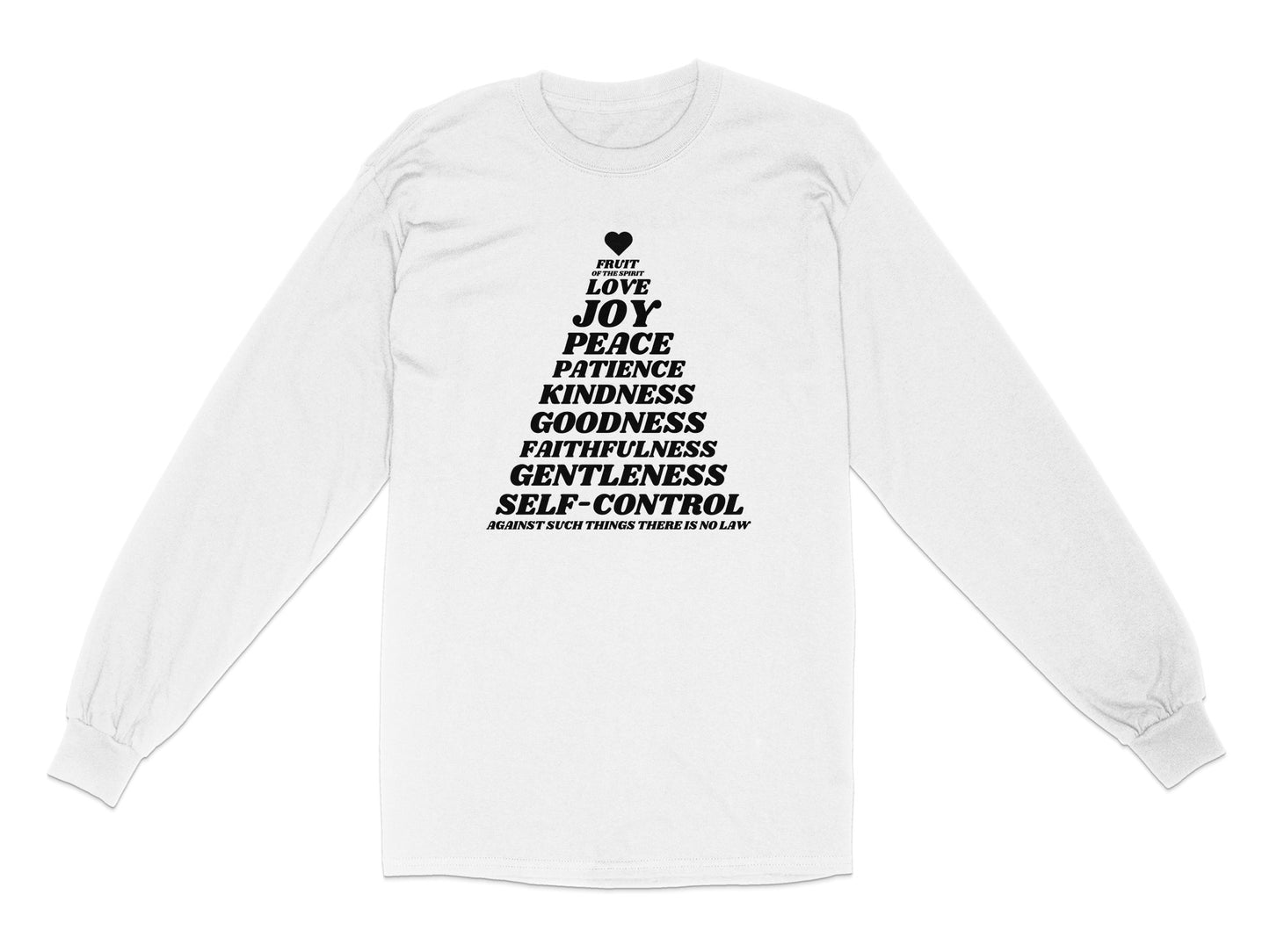 Inspirational Fruits of the Spirit Long Sleeve Shirt Product