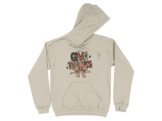 Give Thanks Festive Hooded Sweater Product