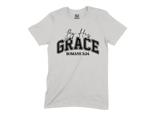 By His Grace Romans 3:24 Graphic T-Shirt product type