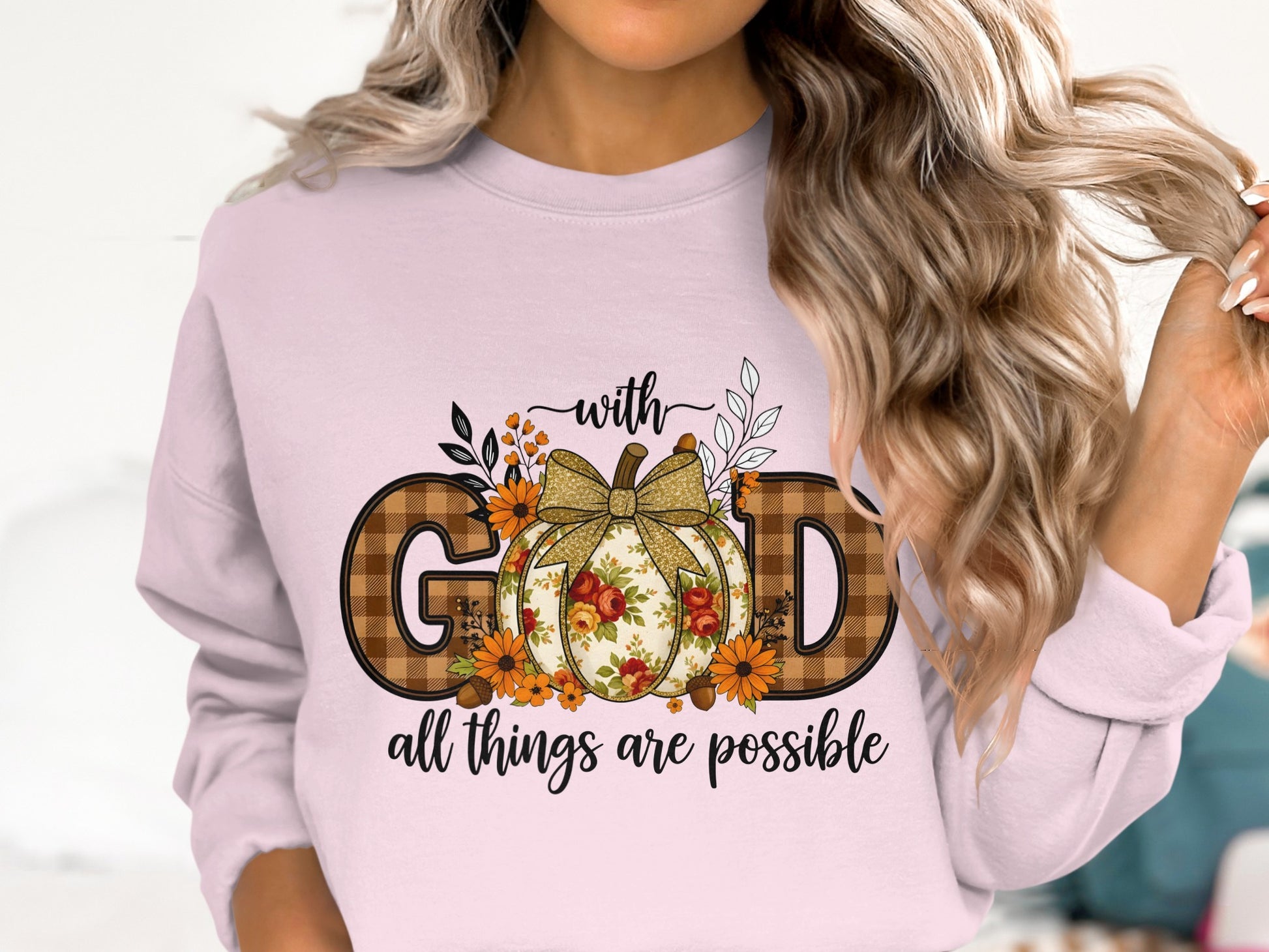 With God All Things Are Possible Sweatshirt Product