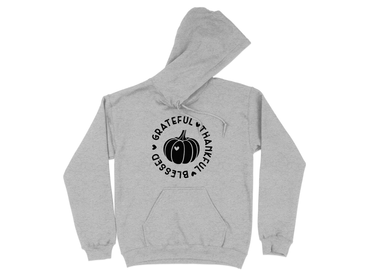 Grateful Thankful Blessed Pumpkin Hoodie