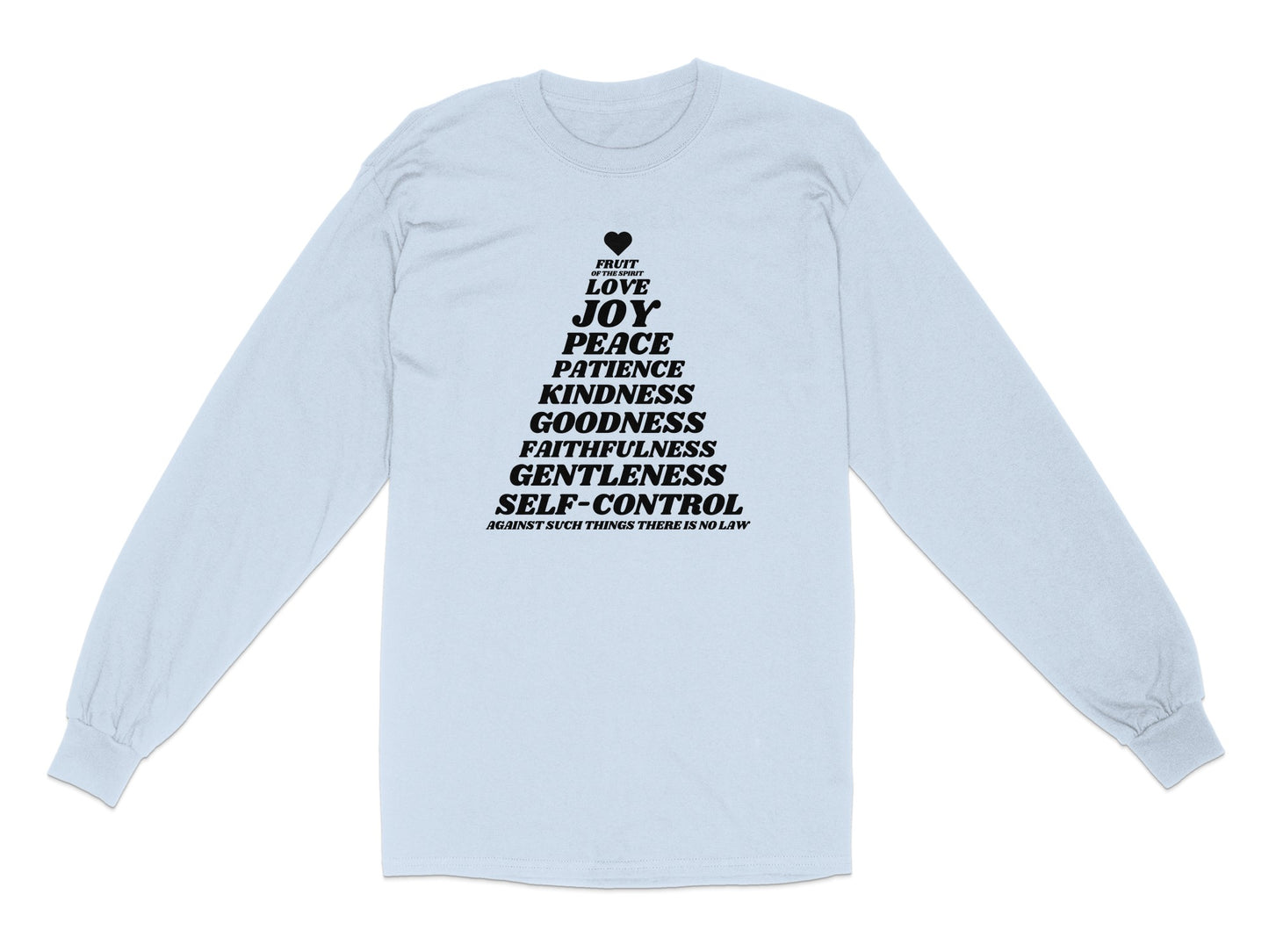 Inspirational Fruits of the Spirit Long Sleeve Shirt Product