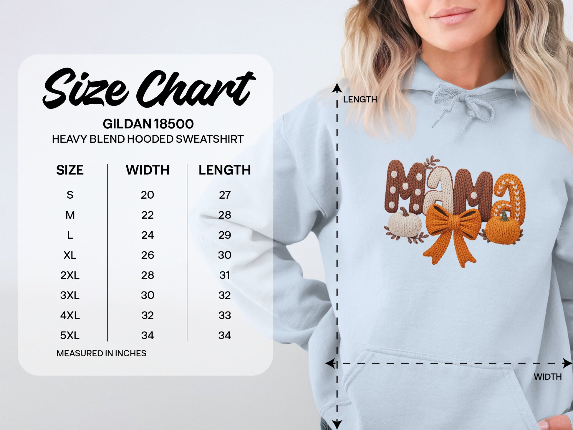 Festive Pumpkin and Bow Graphic Hoodie
