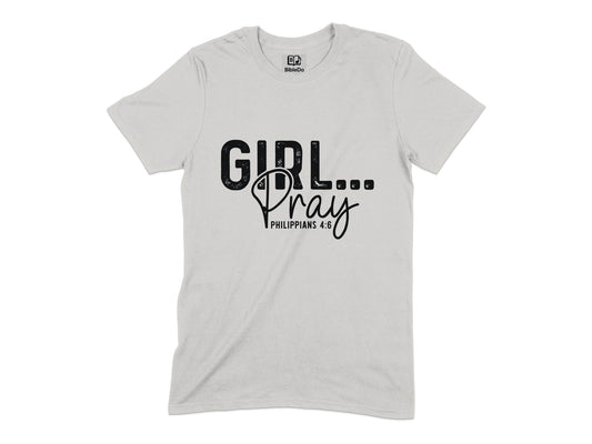 Girl Pray Philippians 4:6 Inspirational T-Shirt product type
