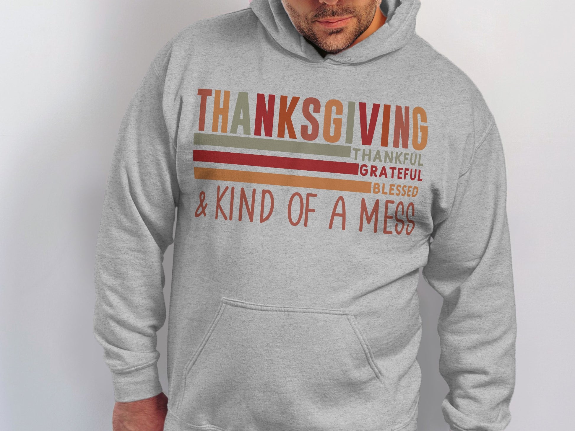 Thanksgiving Thankful Grateful Blessed Hoodie Product