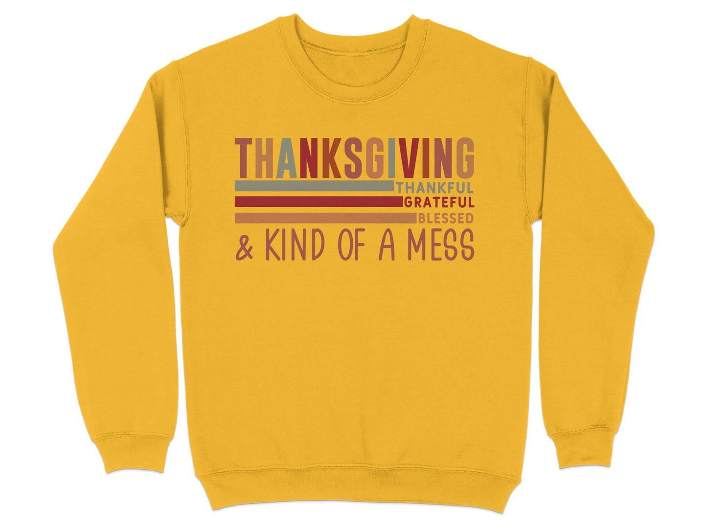 Thanksgiving Thankful Grateful Blessed Sweatshirt
