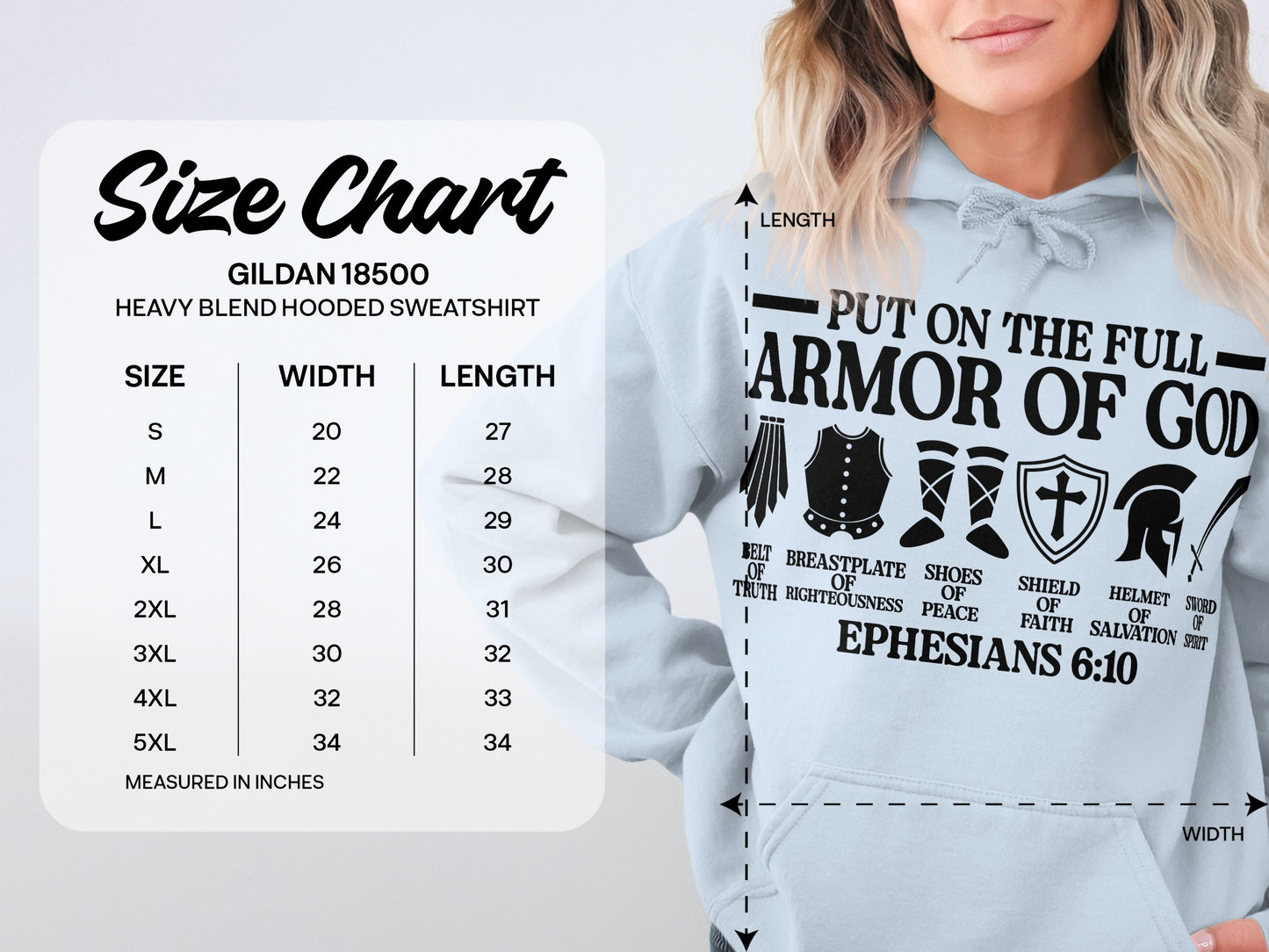 Put On The Full Armor Of God Hooded Sweatshirt