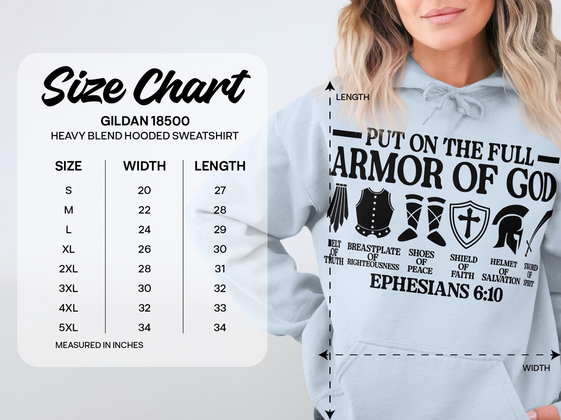 Put On The Full Armor Of God Hooded Sweatshirt