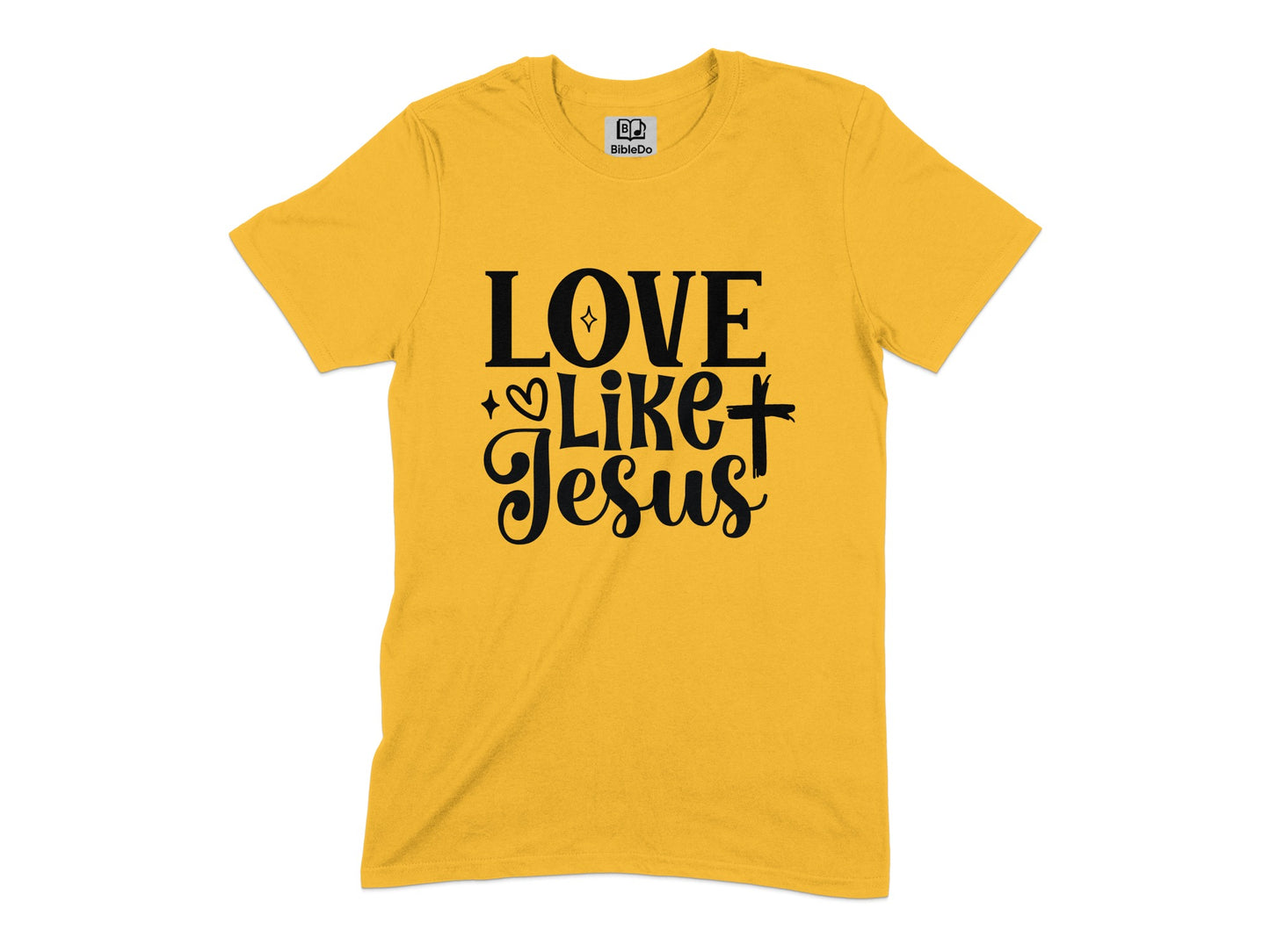 Love Like Jesus Quote Yellow Religious Shirt product