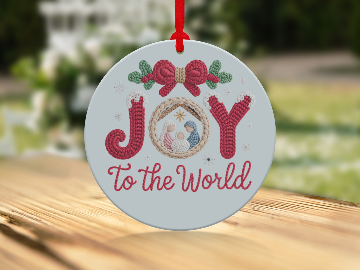 Joy To The World Christmas Ornament