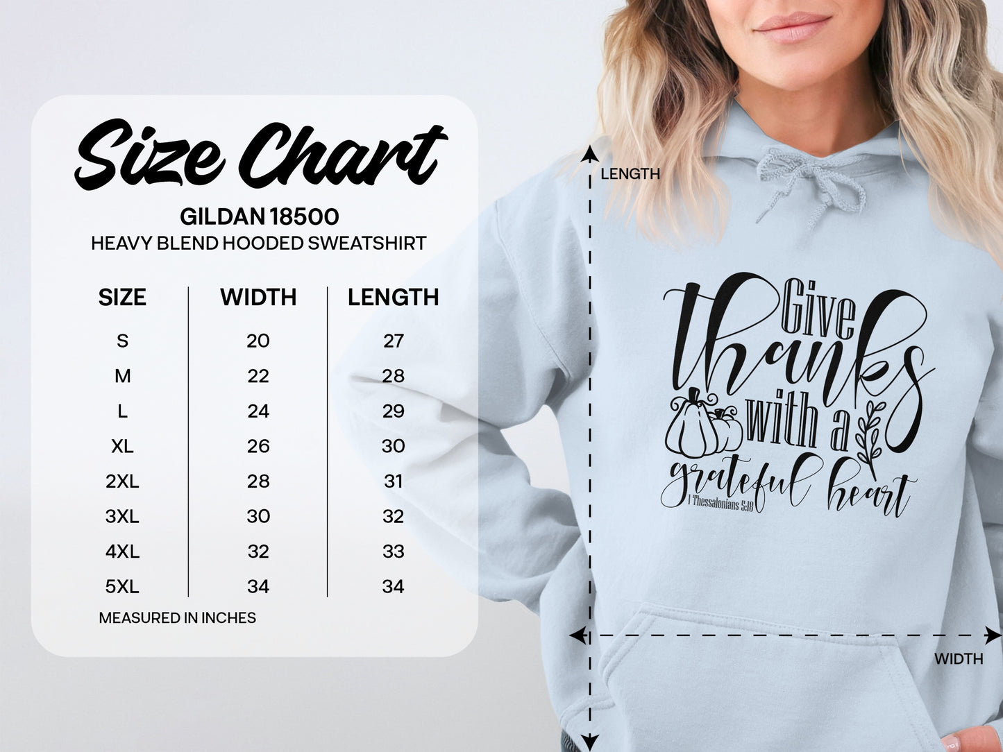 Give Thanks with a Grateful Heart Hooded Sweatshirt