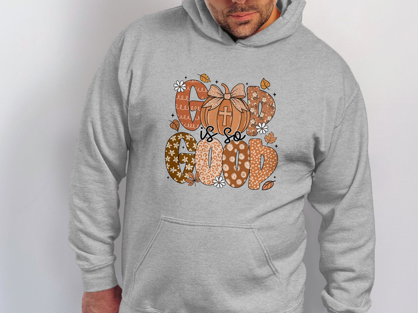 God is So Good Hoodie with Pumpkin Design