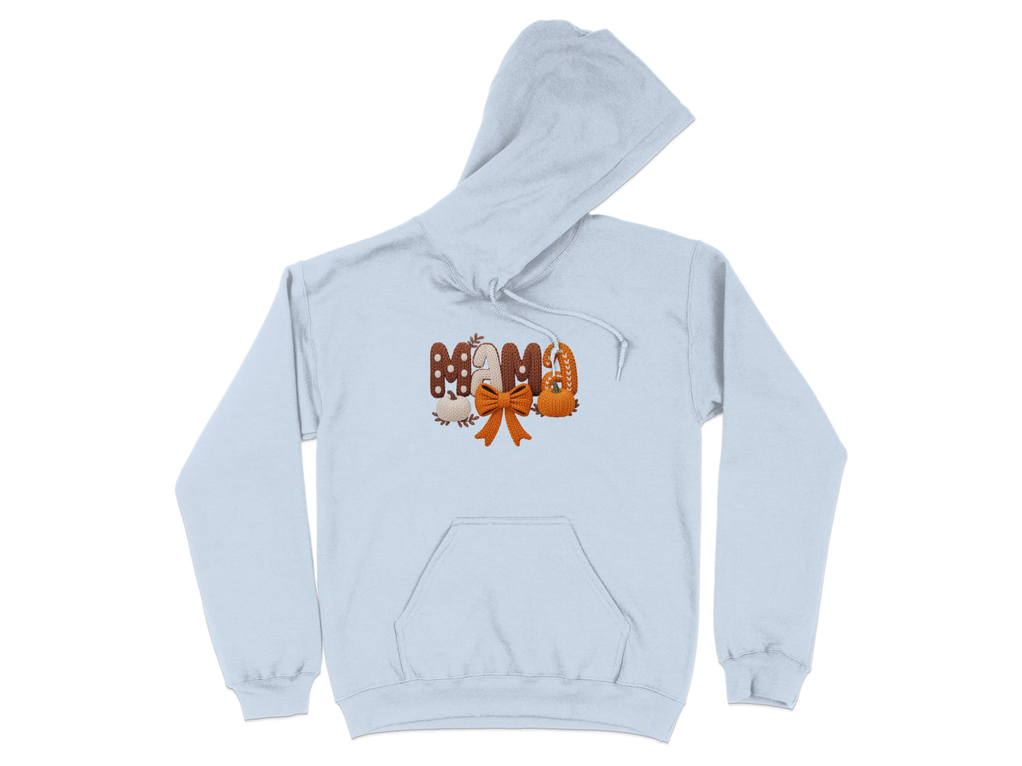 Fun Cozy Hoodie with Gingerbread Man and Bow Design