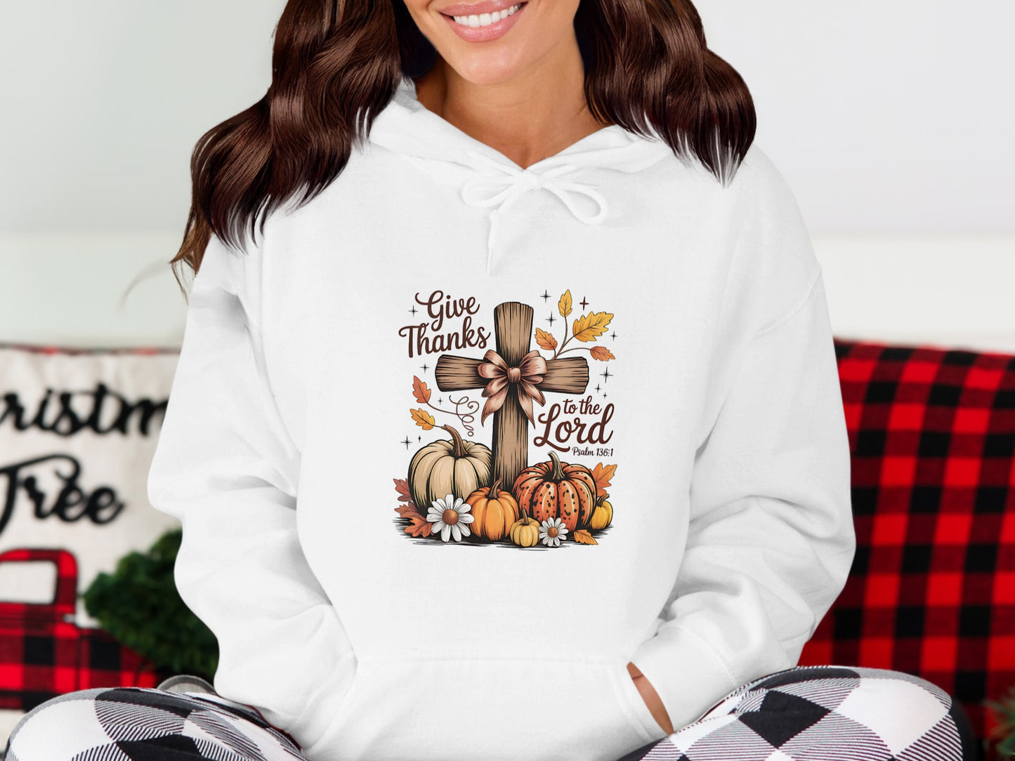 Give Thanks to the Lord Fall Season Hoodie