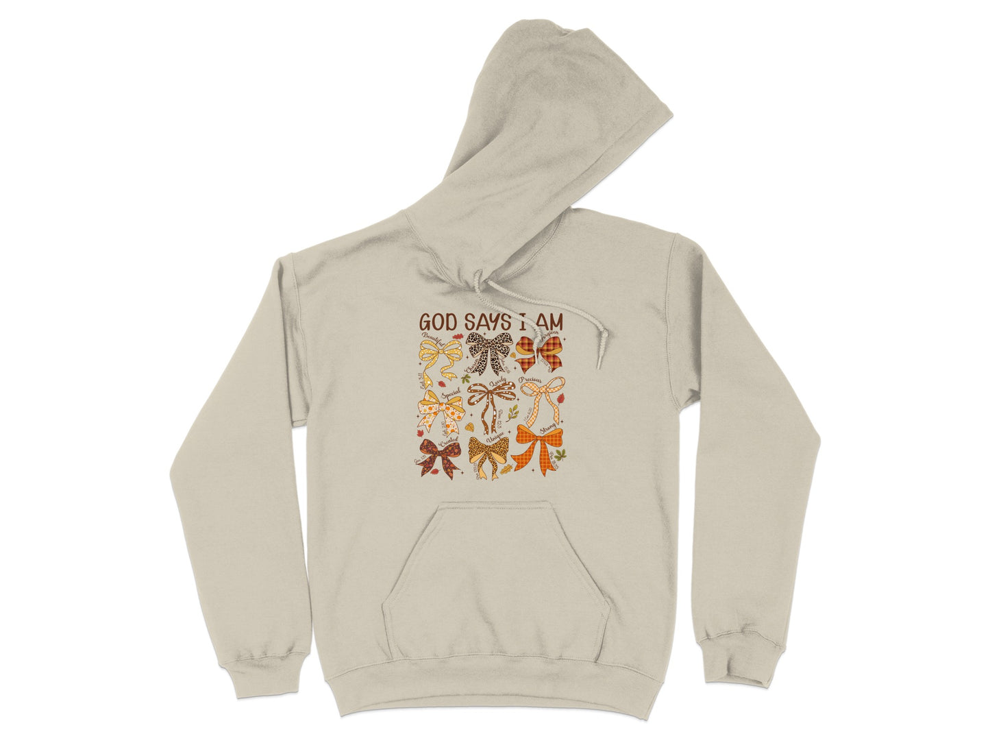 God Says I Am Inspirational Graphic Hoodie