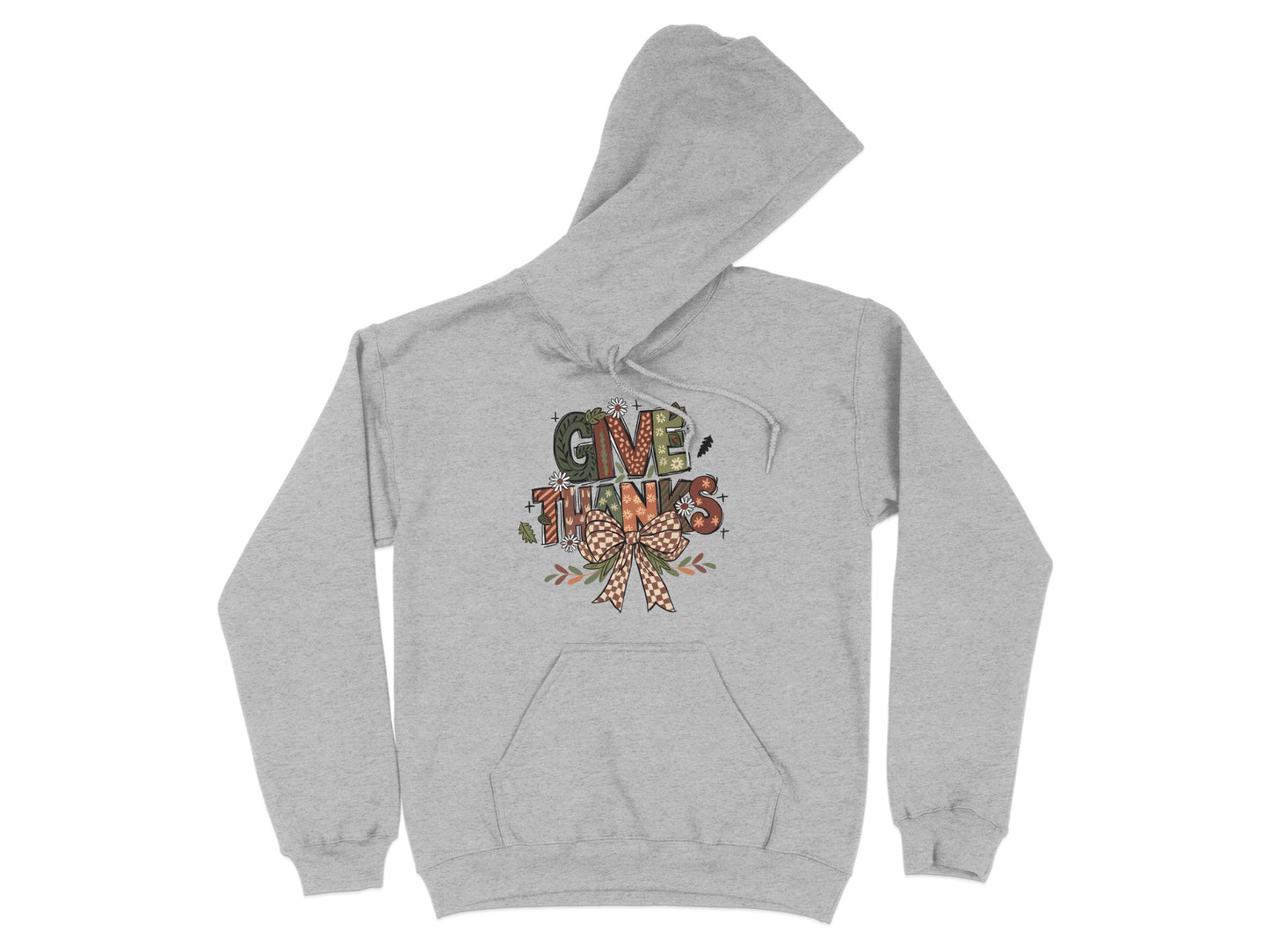 Give Thanks Graphic Hooded Sweatshirt product